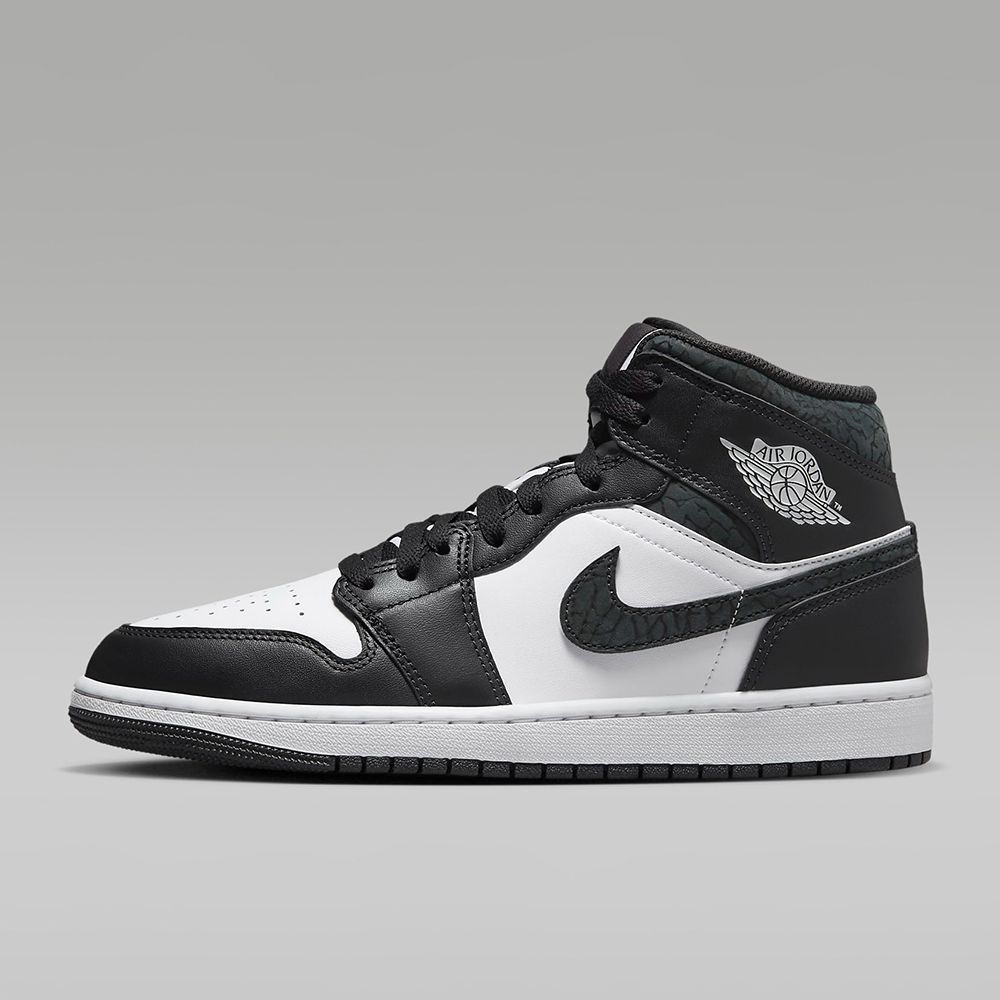 NIKE】AIR JORDAN 1 MID SE 男熊貓爆裂紋休閒運動鞋-FB9911001