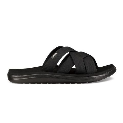 TEVA Voya Slide [TV1099272BLK] 男 運動涼鞋 水鞋 寬版交叉織帶 輕量 支撐 舒適 黑