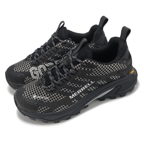 Merrell 戶外鞋 Moab Speed 2 Reflective GTX 女鞋 黑 防水 黃金大底 登山鞋 ML038406