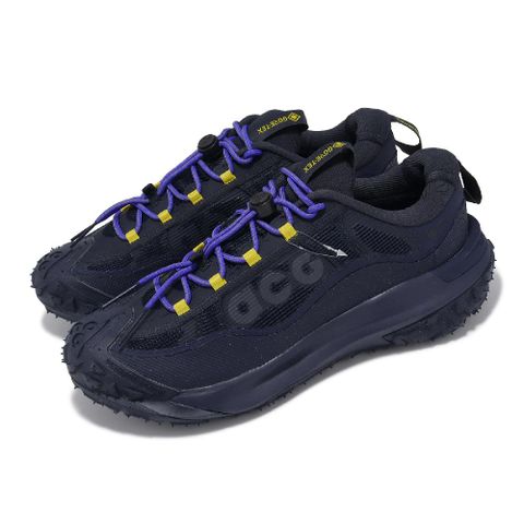 NIKE 耐吉 戶外鞋 ACG Mountain Fly 2 Low GTX 男鞋 藍 黃 防水 抓地 郊山 運動鞋 HF6245-400