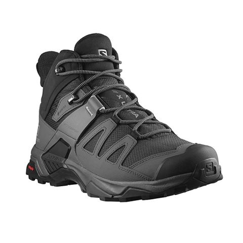 【SALOMON】男 X ULTRA 4 GTX 中筒登山鞋 WIDE 黑/灰/珍珠藍 登山鞋 男 -L41294600