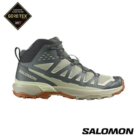 【SALOMON】男 X ULTRA 360 EDGE GTX 中筒登山鞋 綠/綠/黃 登山鞋 男 -L47459900