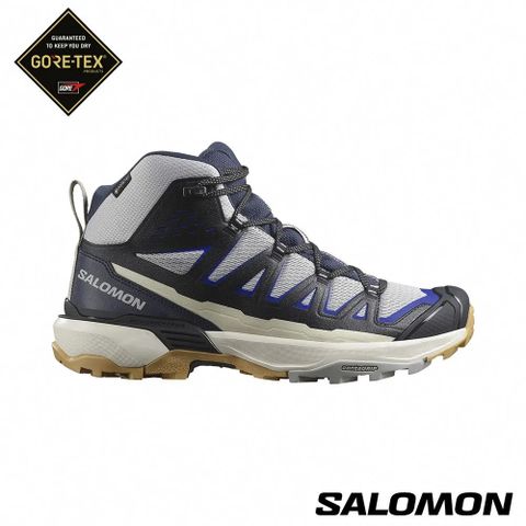 【SALOMON】男 X ULTRA 360 EDGE GTX 中筒登山鞋 紫/黑/藍 登山鞋 男 -L47698500