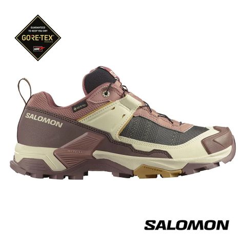 【SALOMON】女 X ULTRA 5 GTX 低筒登山鞋 木紋棕/烘豆褐/藤棕 登山鞋 女 -L47726000