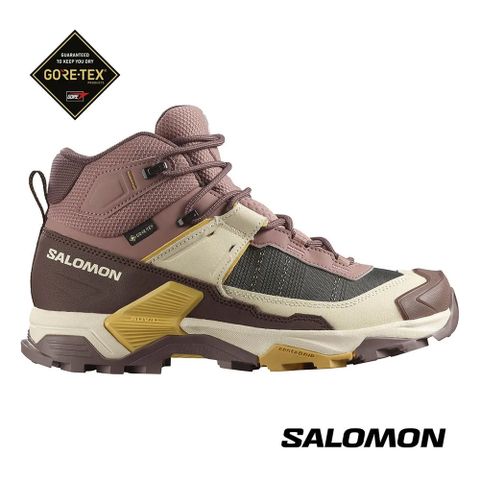 【SALOMON】女 X ULTRA 5 GTX 中筒登山鞋 木紋棕/烘豆褐/藤棕 登山鞋 女 -L47754400