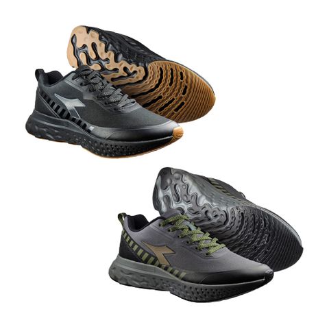 男款-DIADORA防潑水休閒運動鞋71350黑/71351灰綠