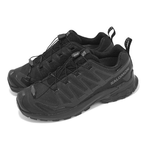 SALOMON 薩洛蒙 戶外鞋 XA PRO 3D V9 GTX WIDE 男鞋 寬楦 黑 防水 抽繩 休閒鞋 L47277000