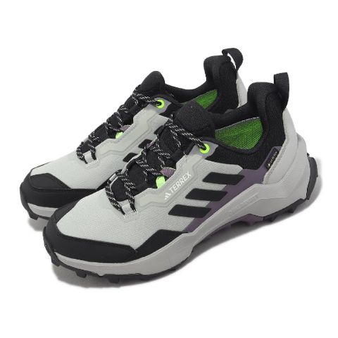 戶外鞋 Terrex AX4 GTX W 女鞋 灰 黑 防水 馬牌輪胎底 登山 緩震 IF4863