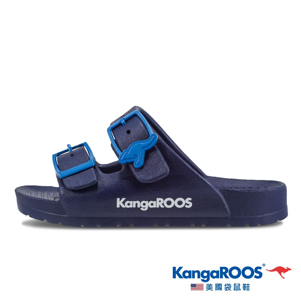 KangaROOS 【 美國袋鼠鞋】童鞋 FLORIDA Q彈 防水 休閒拖鞋 (藏青-KK21026)