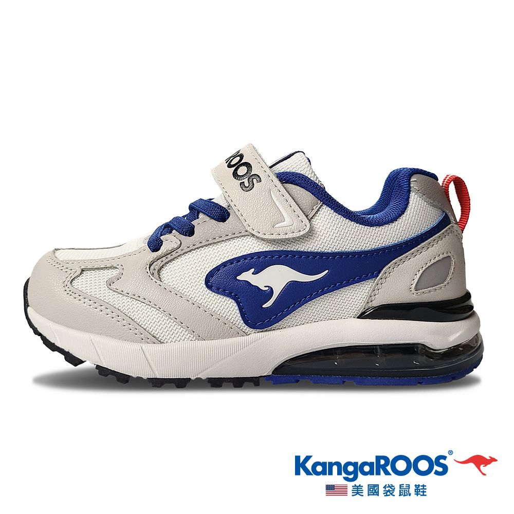 KangaROOS 美國袋鼠鞋  童鞋 CAPSULE 機能運動 太空氣墊跑鞋 (米/藍-KK31951)