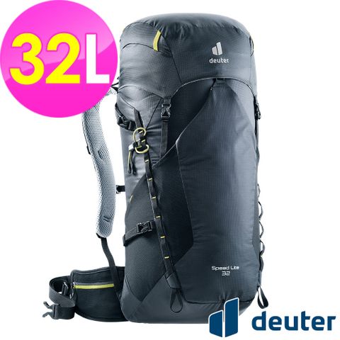 【德國deuter】SPEED LITE超輕量旅遊背包32L (3410821 黑/越野/三鐵/登頂)