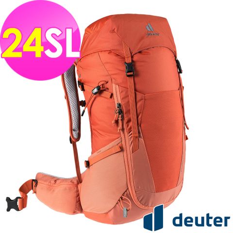 【德國deuter】FUTURA透氣網架背包24SL (3400521 橘紅/登山/健行/日用/後背包)