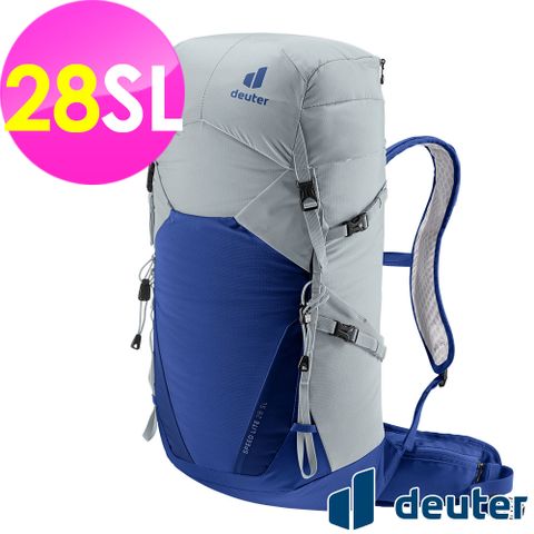 Deuter 【德國】SPEED LITE超輕量旅遊背包28SL (3410522 白錫/藍/越野/三鐵/登頂)