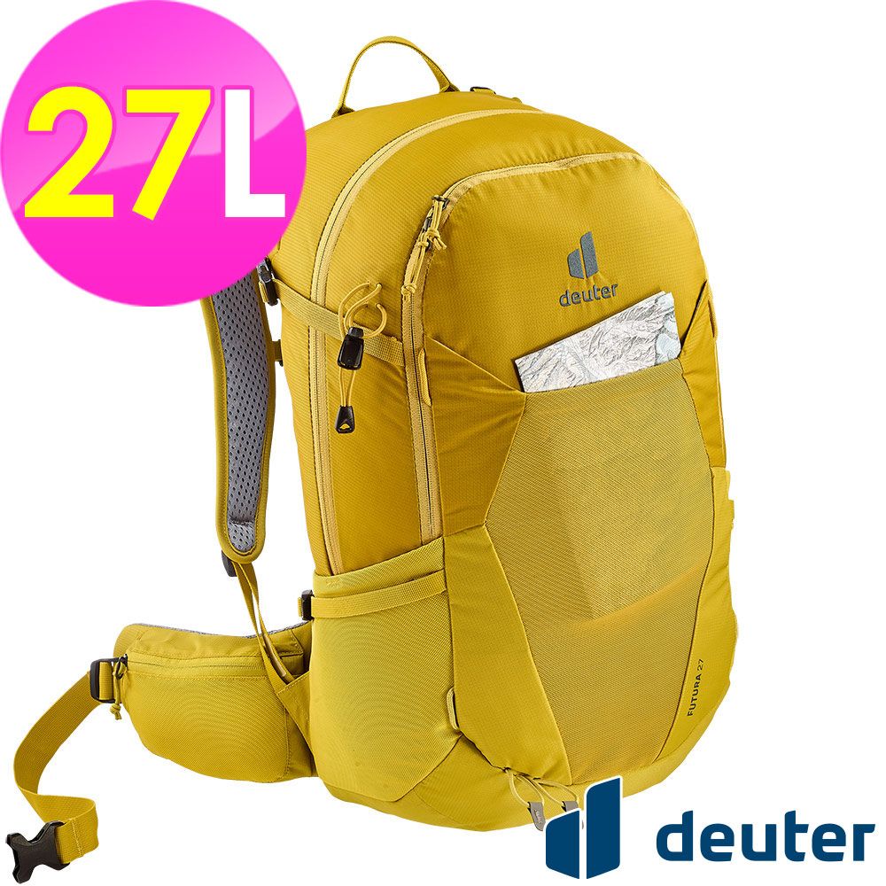 Deuter 【德國】FUTURA透氣網架背包27L (3400321 薑黃/登山/健行/日用/後背包)