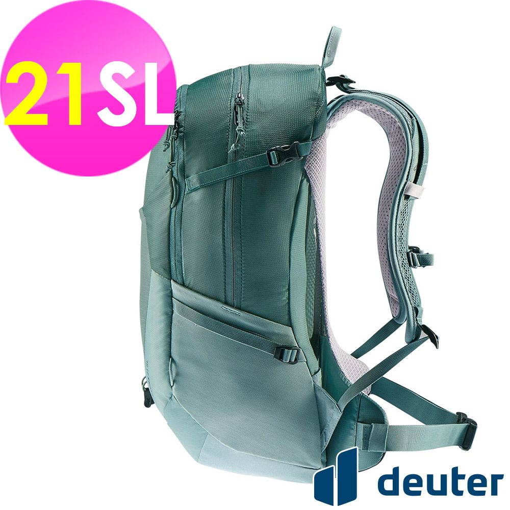 Deuter 【德國】FUTURA透氣網架背包21SL (3400021 森林綠/登山/健行/旅遊)