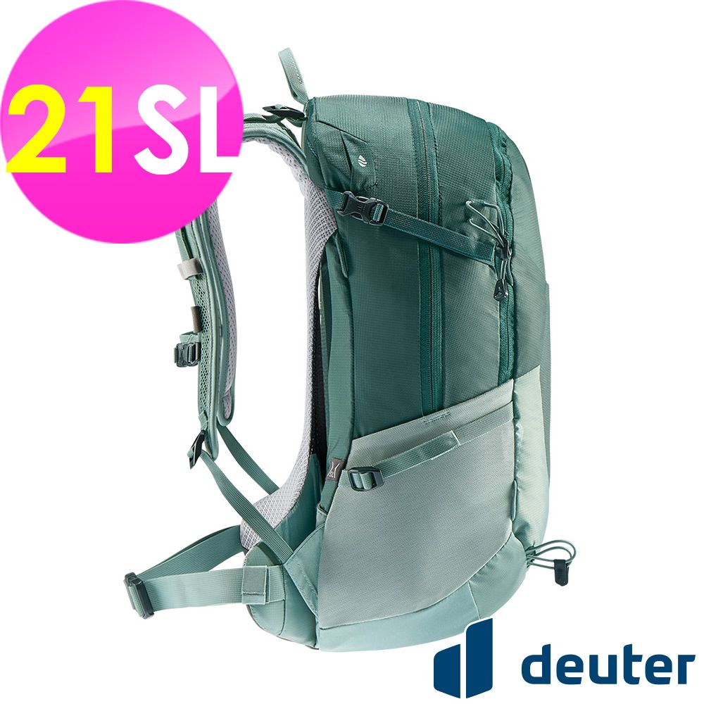 Deuter 【德國】FUTURA透氣網架背包21SL (3400021 森林綠/登山/健行/旅遊)