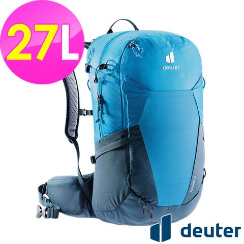 【德國deuter】FUTURA透氣網架背包27L (3400321 藍/登山/健行/日用/後背包)