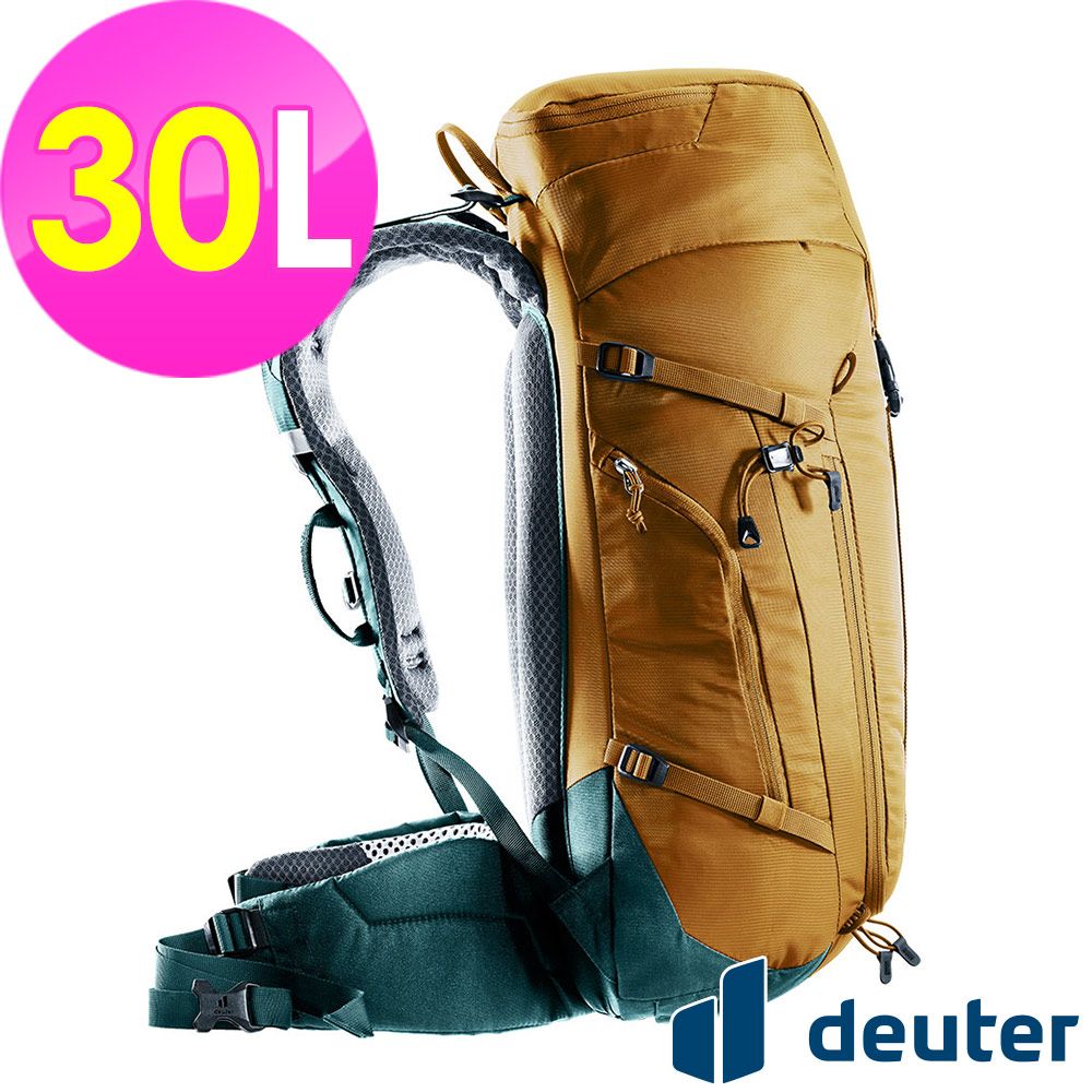 Deuter 【德國】TRAIL輕量拔熱透氣背包30L (3440723 杏仁咖/登山/健行)