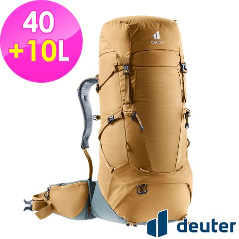 Deuter 【德國】AIRCONTACT CORE拔熱式透氣背包40+10L (3350122 杏仁咖/登山/健行)