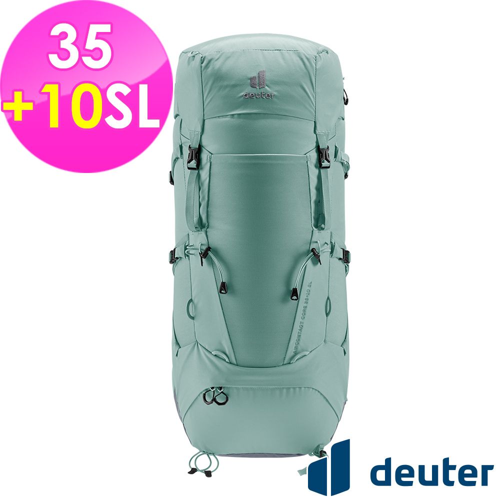 Deuter 【德國】AIRCONTACT CORE拔熱式透氣背包35+10SL (3350022 翡翠綠/登山/健行)