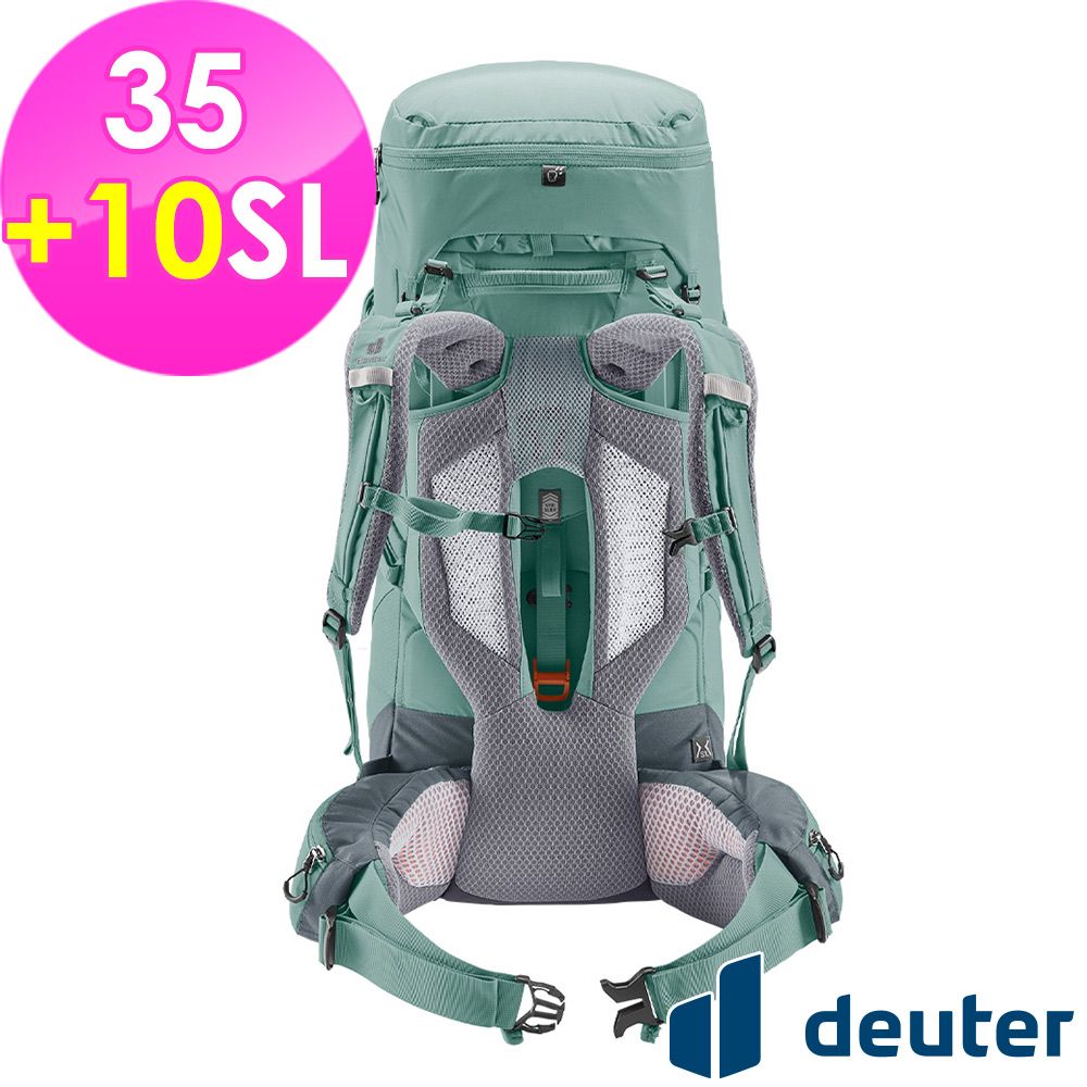 Deuter 【德國】AIRCONTACT CORE拔熱式透氣背包35+10SL (3350022 翡翠綠/登山/健行)