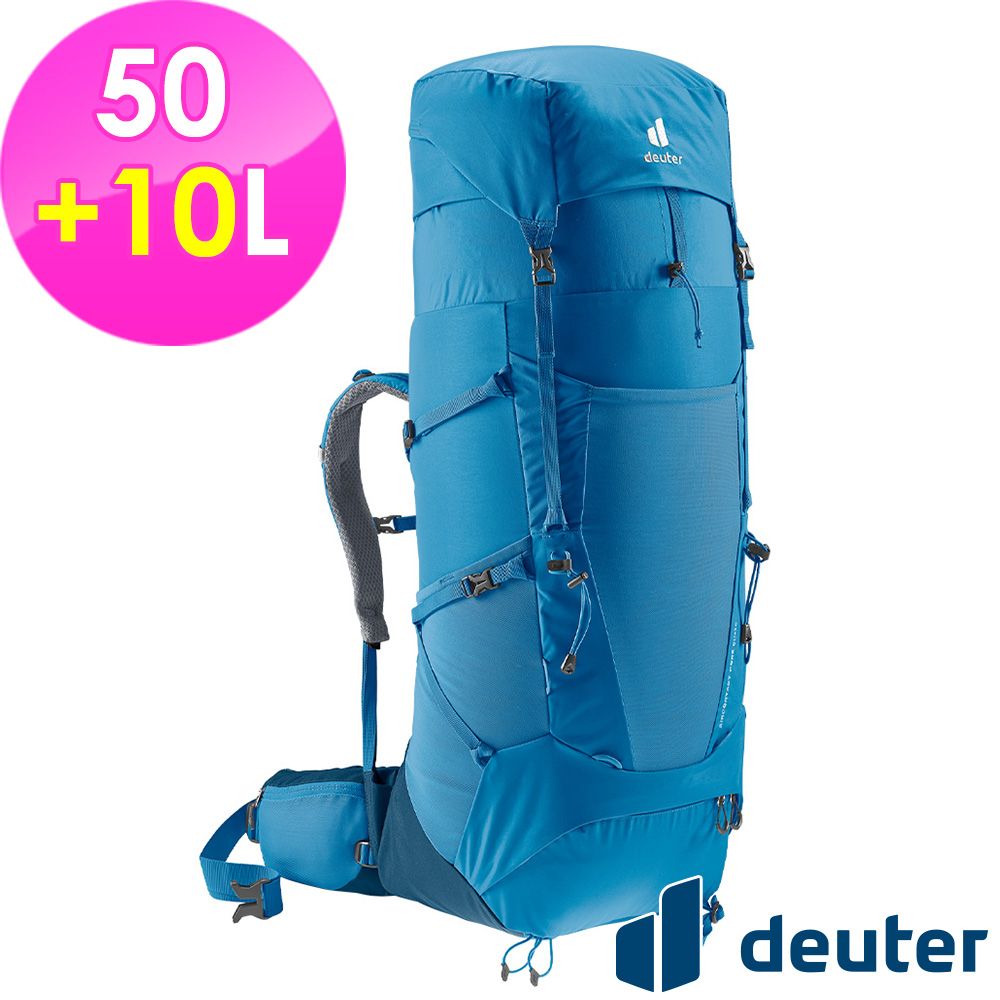 Deuter 【德國】AIRCONTACT CORE拔熱式透氣背包50+10L (3350322 藍/登山/健行)