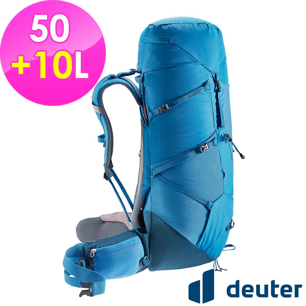 Deuter 【德國】AIRCONTACT CORE拔熱式透氣背包50+10L (3350322 藍/登山/健行)