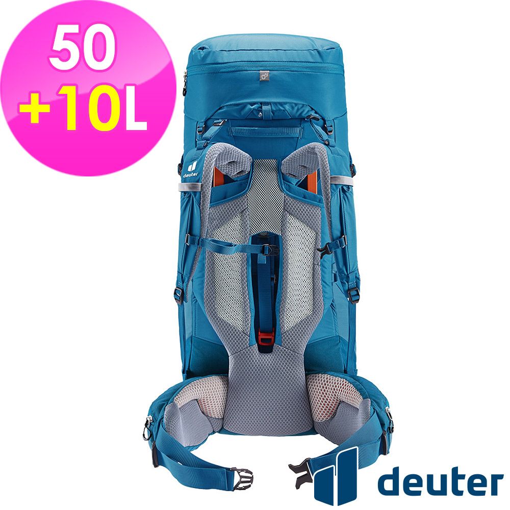 Deuter 【德國】AIRCONTACT CORE拔熱式透氣背包50+10L (3350322 藍/登山/健行)