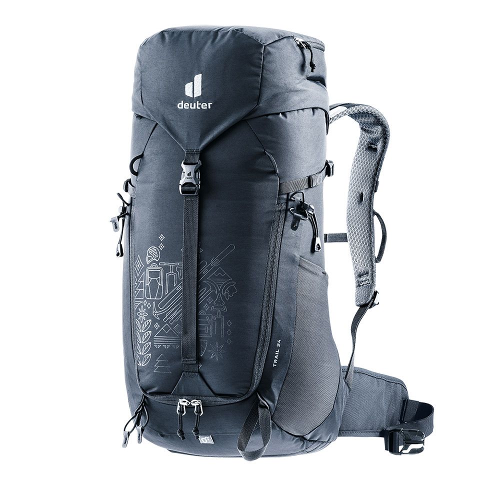 德國deuter】TRAIL限定版輕量拔熱透氣背包24L (3441523 黑/登山/健行