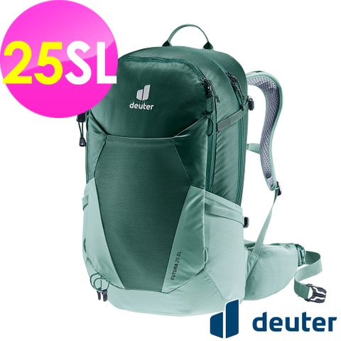 Deuter 【德國】FUTURA透氣網架背包25SL (3400221 森林綠/登山/健行)