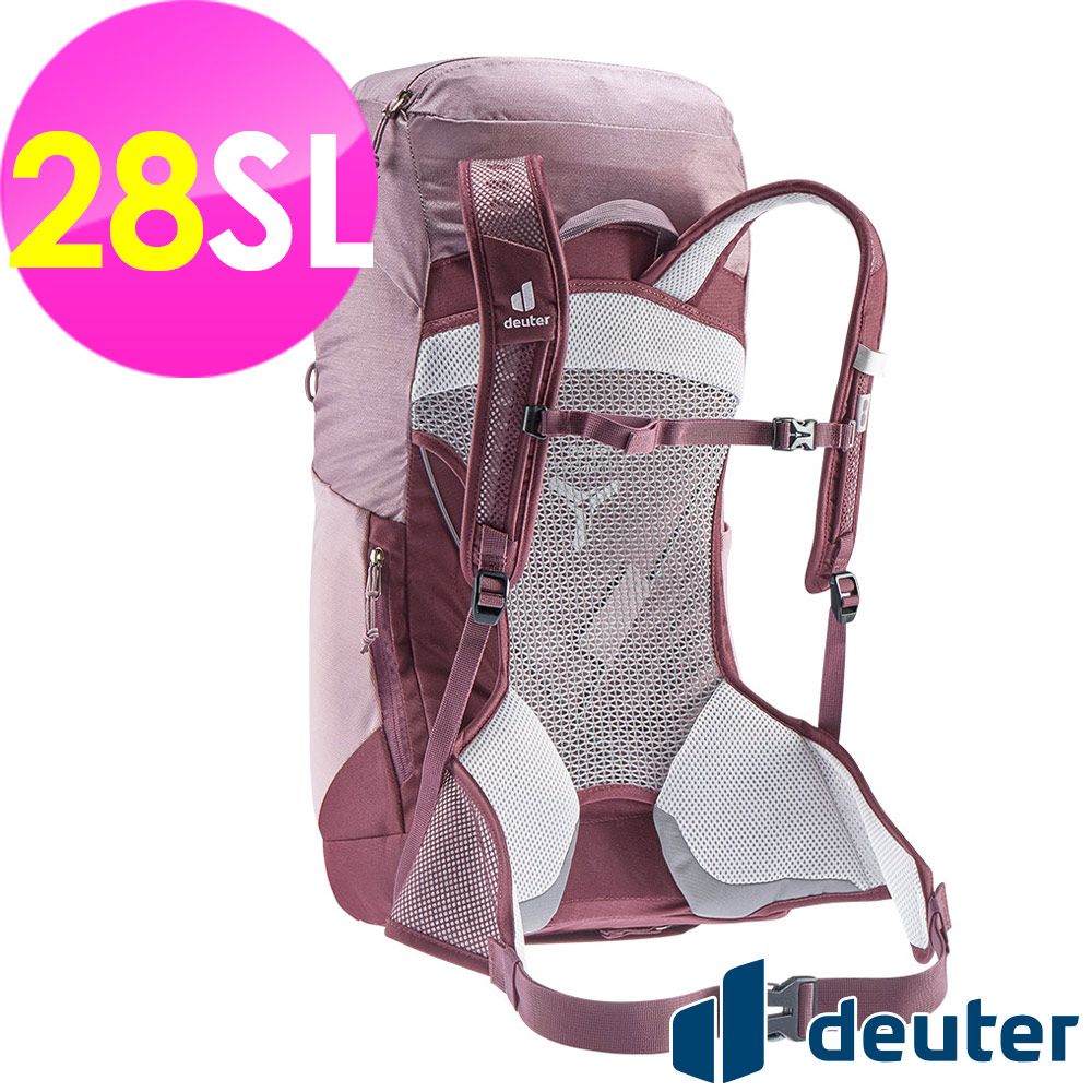 Deuter 【德國】AC LITE網架直立式透氣背包28SL (3420921 粉紫/輕量/戶外/後背包/一日行程)