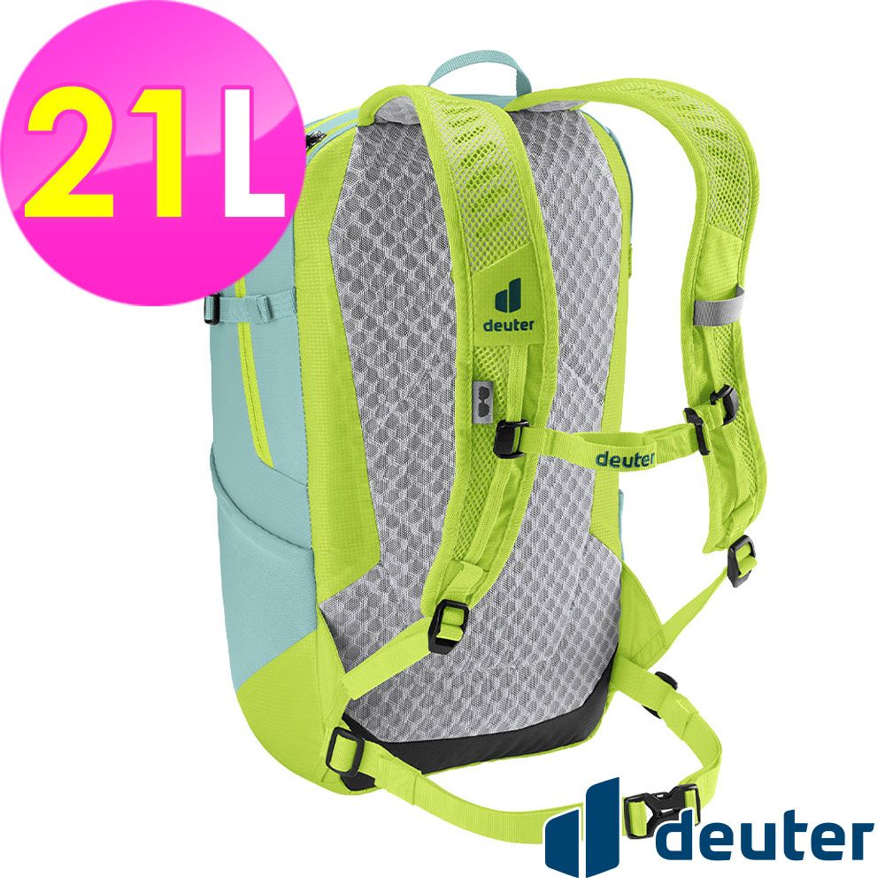 Deuter 【德國】SPEED LITE超輕量旅遊背包21L (3410222 螢光萊姆/三鐵/登頂)