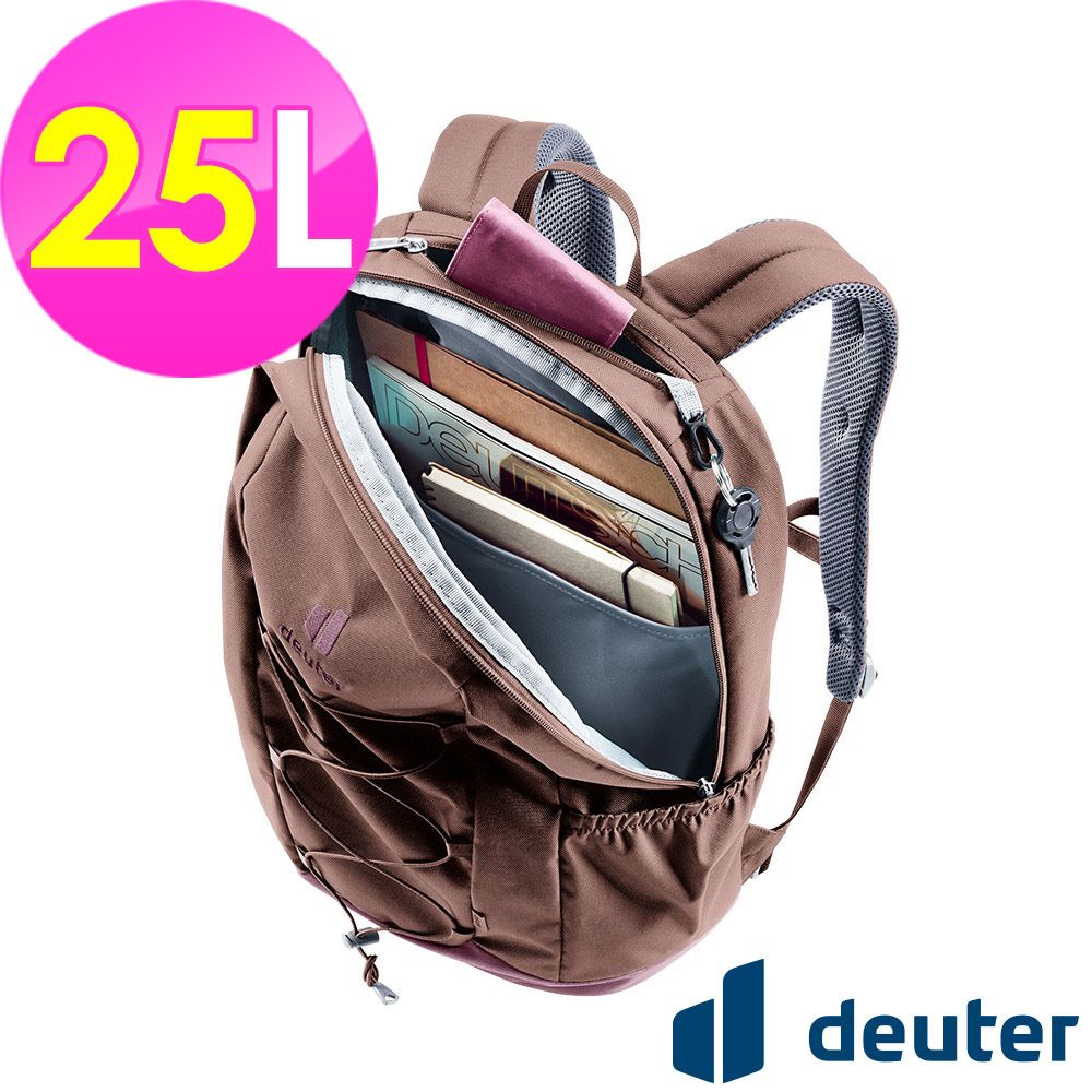 Deuter 【德國】GOGO休閒旅遊背包25L (3813224 葡萄乾/旅遊/休閒/都會)
