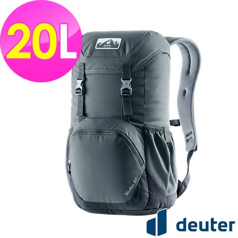 Deuter 【德國】WALKER休閒旅遊背包20L (3812821 深灰/黑/旅遊/休閒/都會)