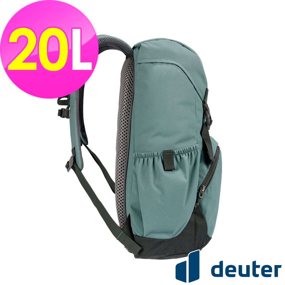 Deuter 【德國】WALKER休閒旅遊背包20L (3812821 湖綠/旅遊/休閒/都會)