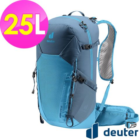 Deuter 【德國】SPEED LITE超輕量旅遊背包25L (3410422 藍/越野/三鐵/登頂)