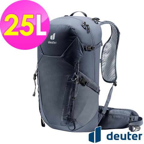 Deuter 【德國】SPEED LITE超輕量旅遊背包25L (3410422 黑/越野/三鐵/登頂)