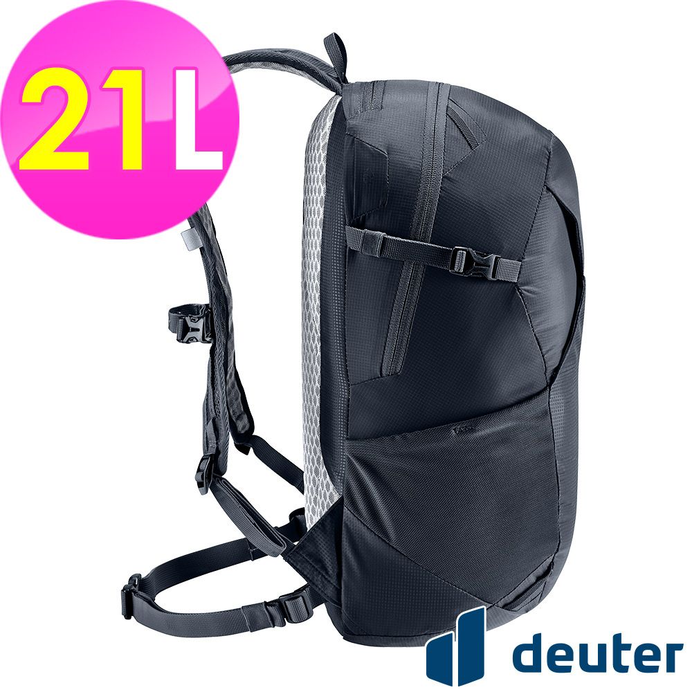 Deuter 【德國】SPEED LITE超輕量旅遊背包21L (3410222 黑/三鐵/登頂)