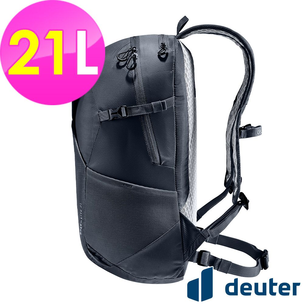 Deuter 【德國】SPEED LITE超輕量旅遊背包21L (3410222 黑/三鐵/登頂)