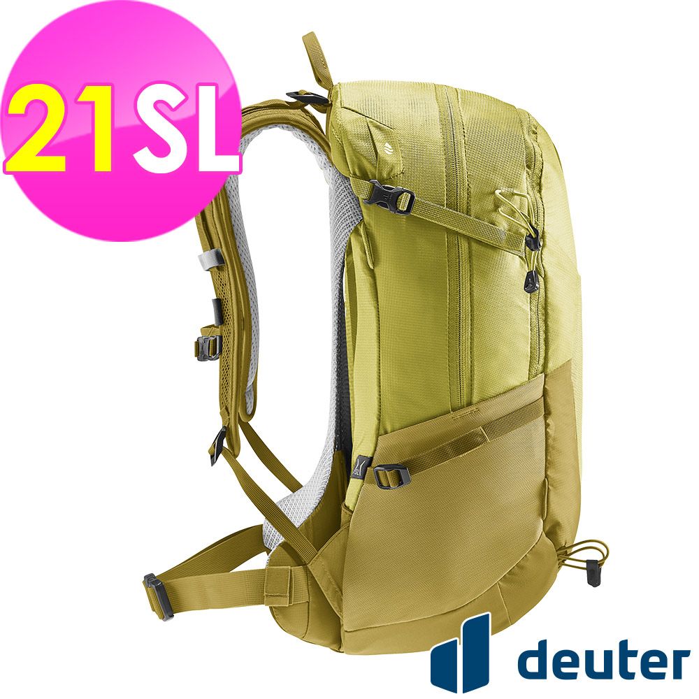 Deuter 【德國】FUTURA透氣網架背包21SL (3400021 黃綠/登山/健行/旅遊)