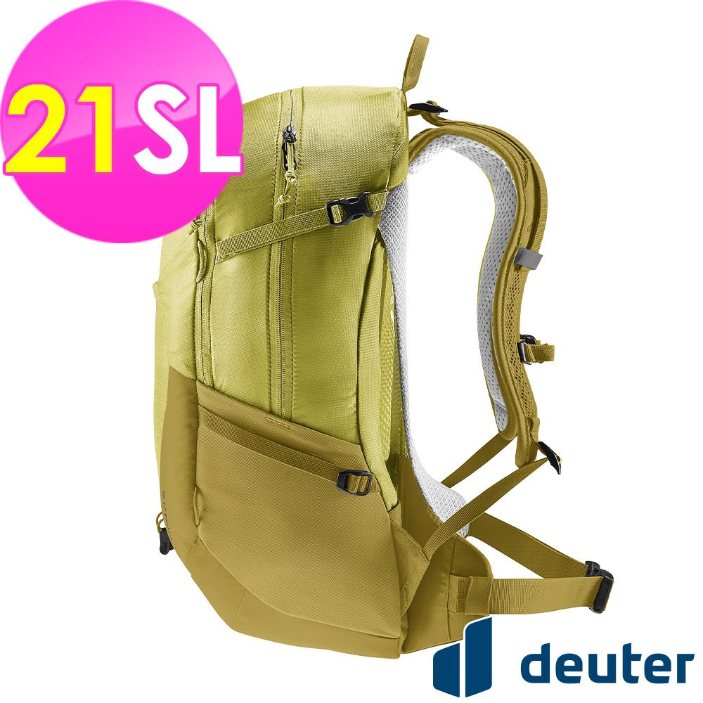 Deuter 【德國】FUTURA透氣網架背包21SL (3400021 黃綠/登山/健行/旅遊)