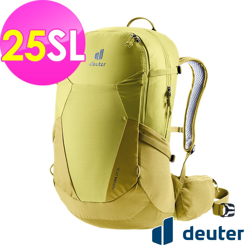 Deuter 【德國】FUTURA透氣網架背包25SL (3400221 黃綠/登山/健行)