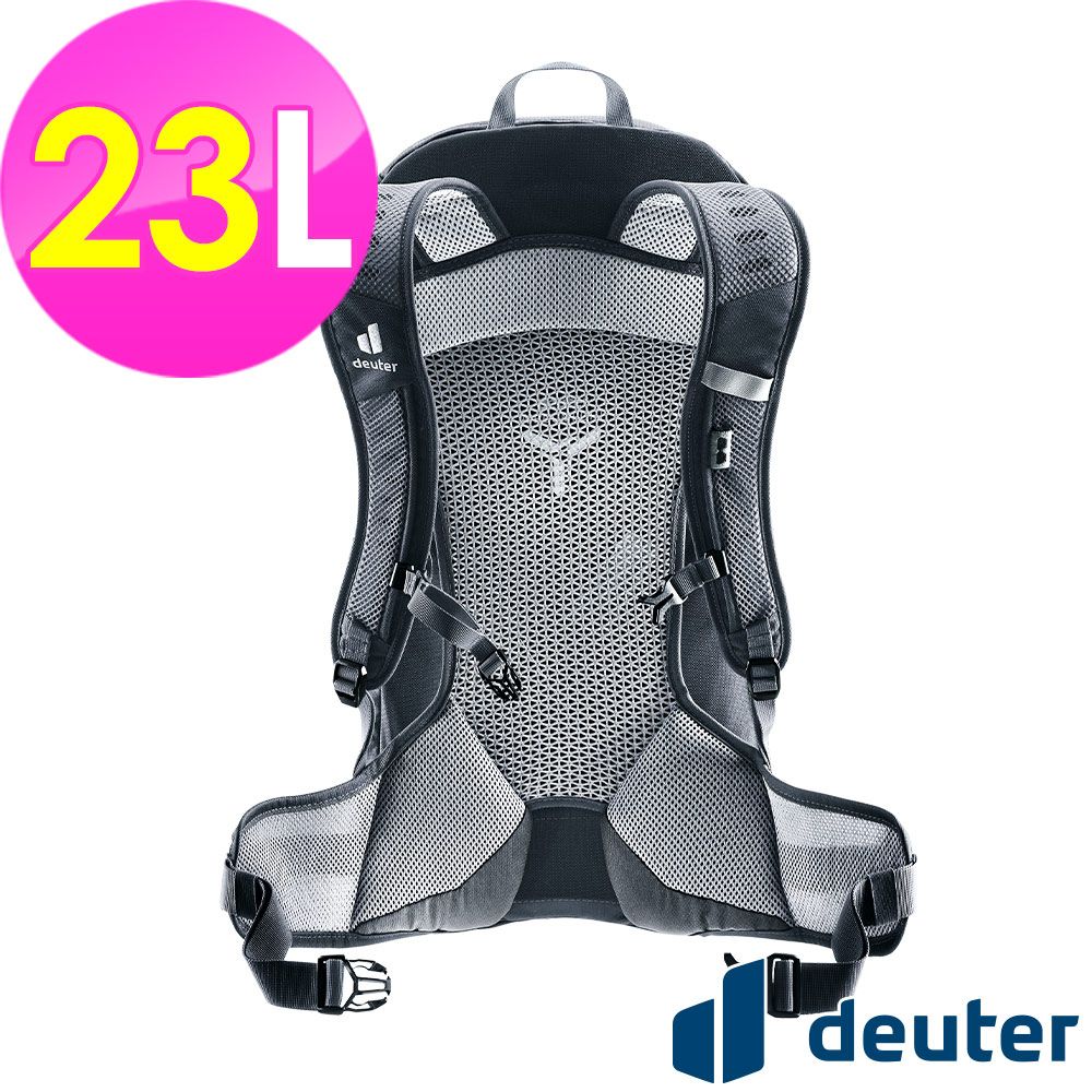 Deuter 【德國】AC LITE網架直立式透氣背包23L (3420324 黑/輕量/透氣設計/一日行程)