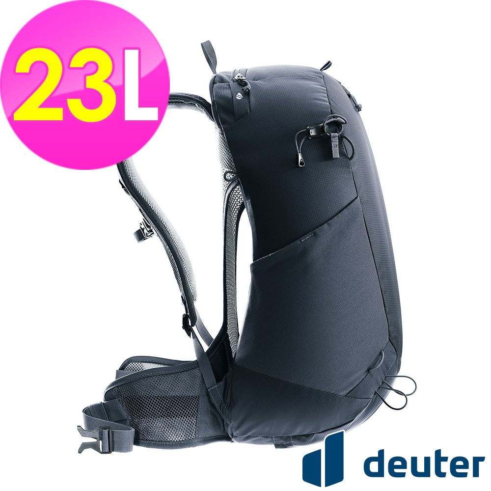 Deuter 【德國】AC LITE網架直立式透氣背包23L (3420324 黑/輕量/透氣設計/一日行程)