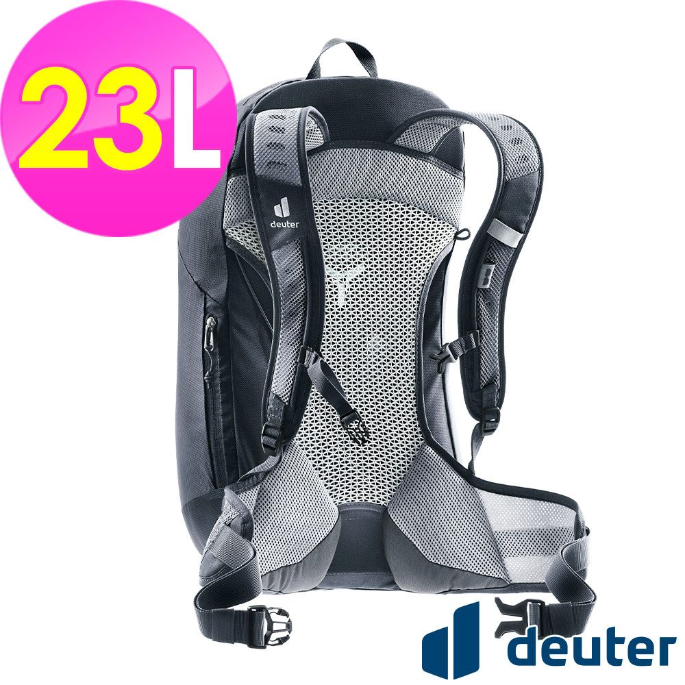 Deuter 【德國】AC LITE網架直立式透氣背包23L (3420324 黑/輕量/透氣設計/一日行程)