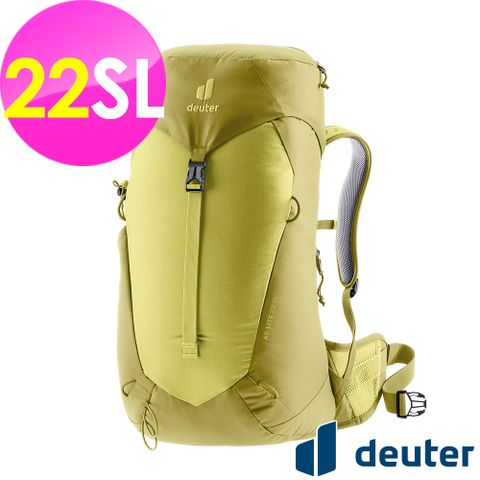 【德國deuter】AC LITE網架直立式透氣背包22SL (3420724 黃綠/輕量/透氣設計/一日行程)