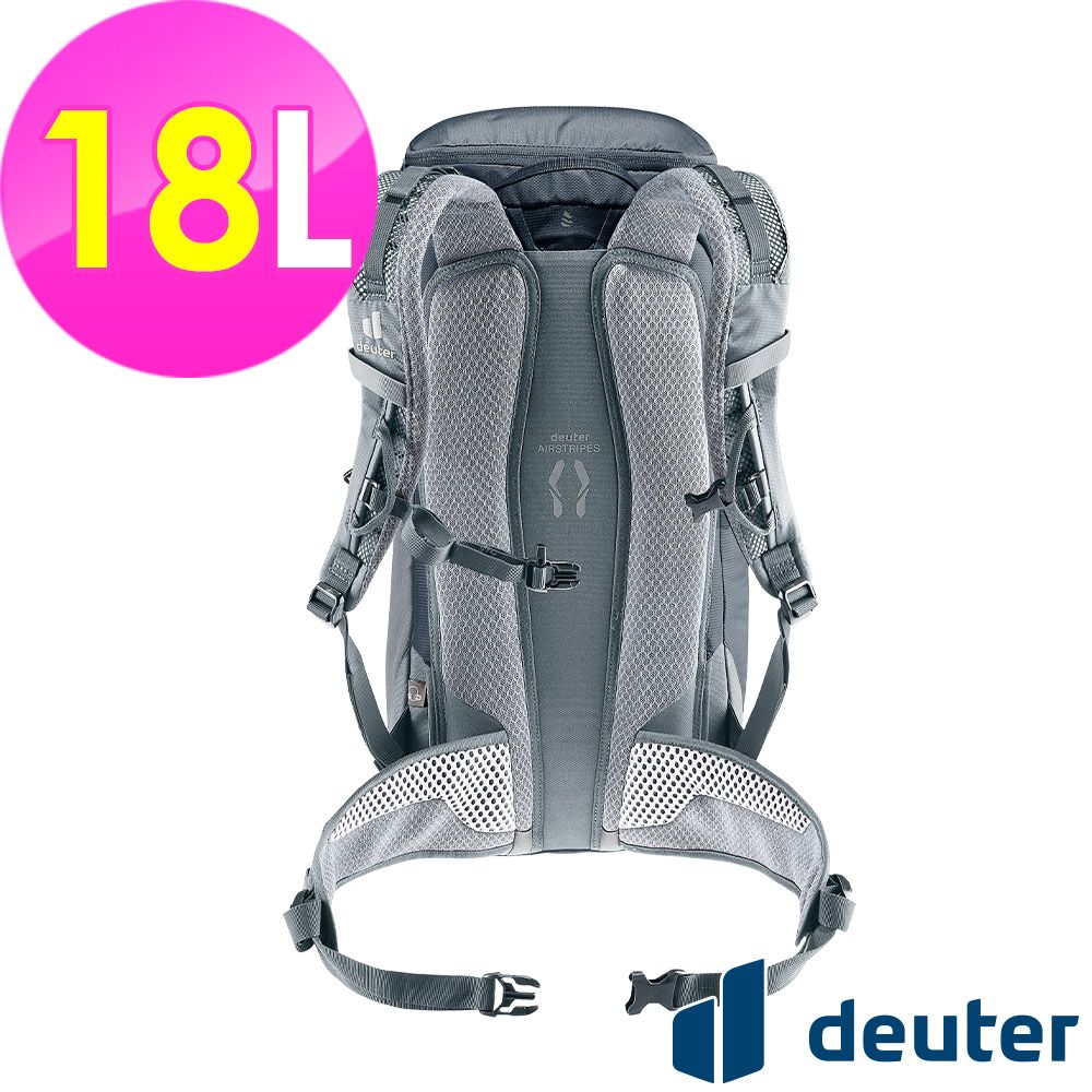 Deuter 德國 TRAIL 輕量拔熱透氣背包18L (3440124 黑/登山/健行)