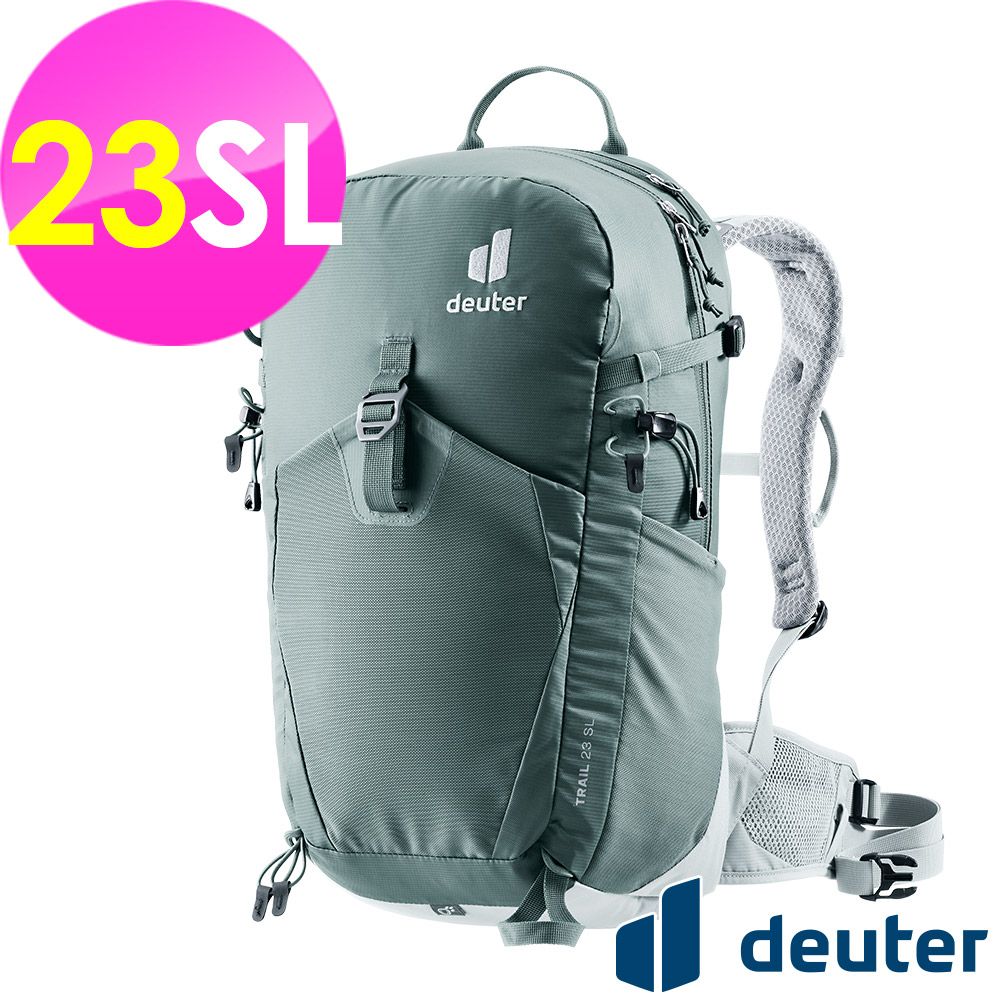  【德國deuter】TRAIL 輕量拔熱透氣背包23SL (3440424 灰/登山/健行)