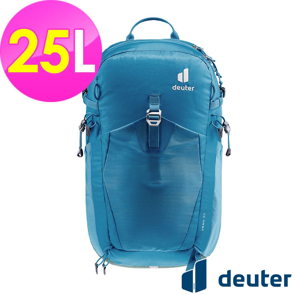  【德國deuter】TRAIL 輕量拔熱透氣背包25L (3440524 藍/登山/健行)