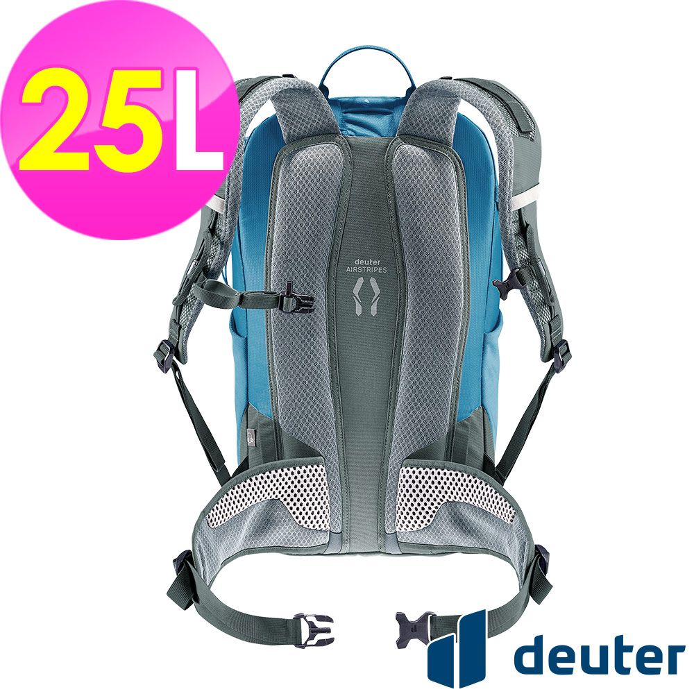  【德國deuter】TRAIL 輕量拔熱透氣背包25L (3440524 藍/登山/健行)